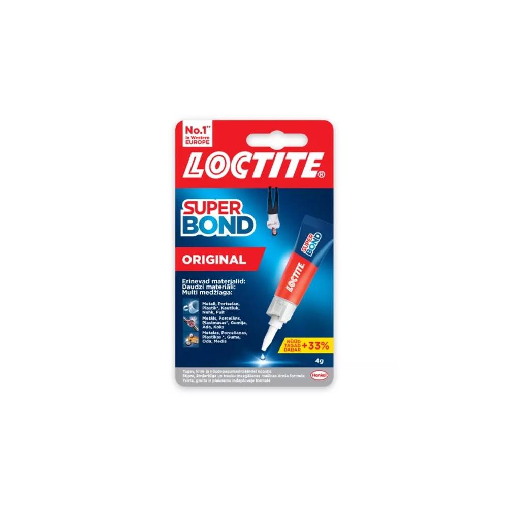 Klijai kontaktiniai Loctite Super Bond Original, 0.004 kg