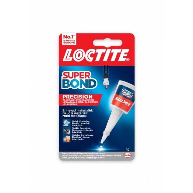 Klijai universalūs Loctite Super Bond Precision, 0.005 kg