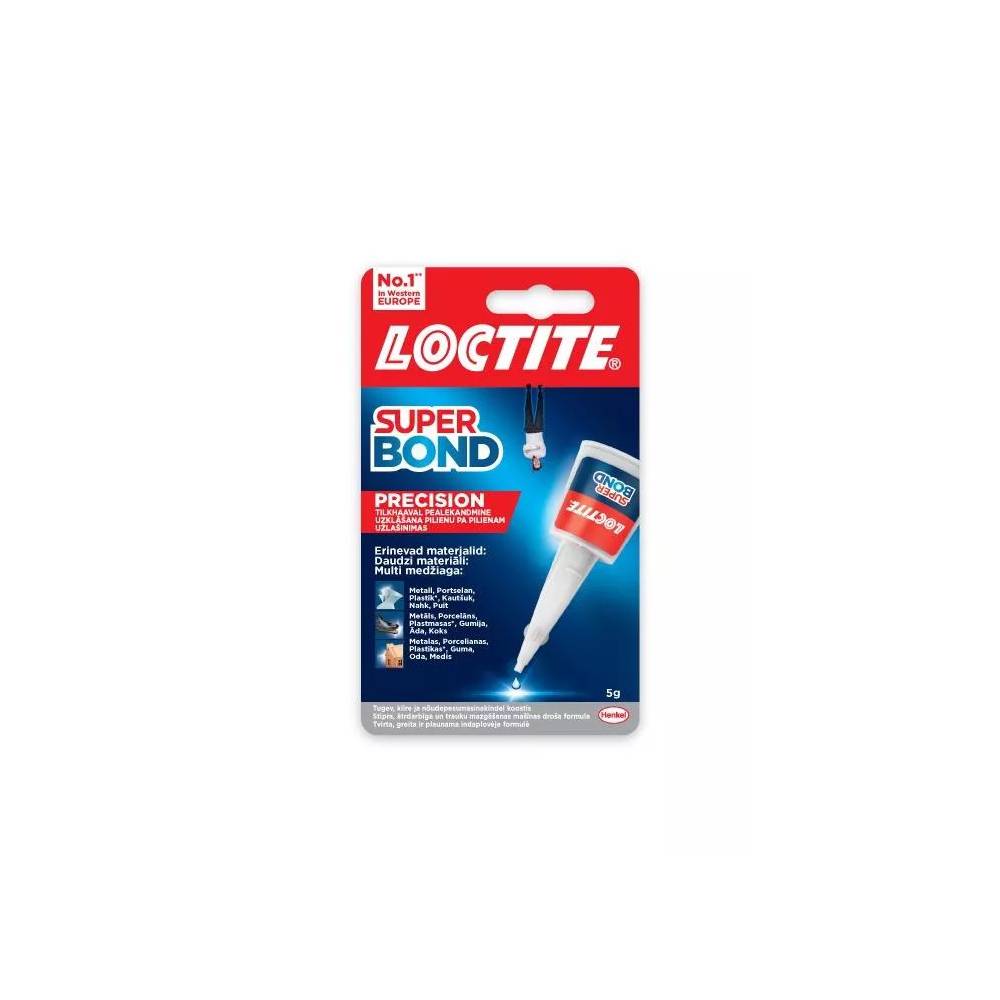 Klijai universalūs Loctite Super Bond Precision, 0.005 kg