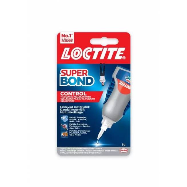 Klijai universalūs Loctite Super Bond Control, 0.003 kg