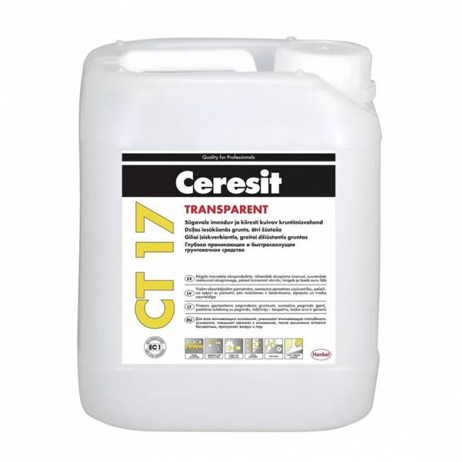 Gruntas giluminis Ceresit CT17, skaidri, 5 l