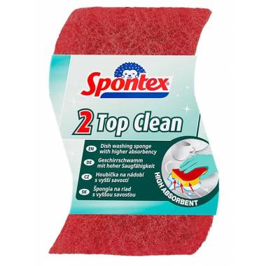 Kempinė valymui Spontex Top Clean, geltona, 2 vnt.