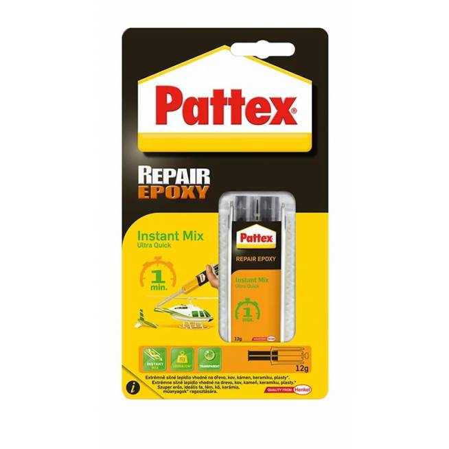 Klijai epoksidiniai Moment Pattex Repair Epoxy 1 min, 0.011 l