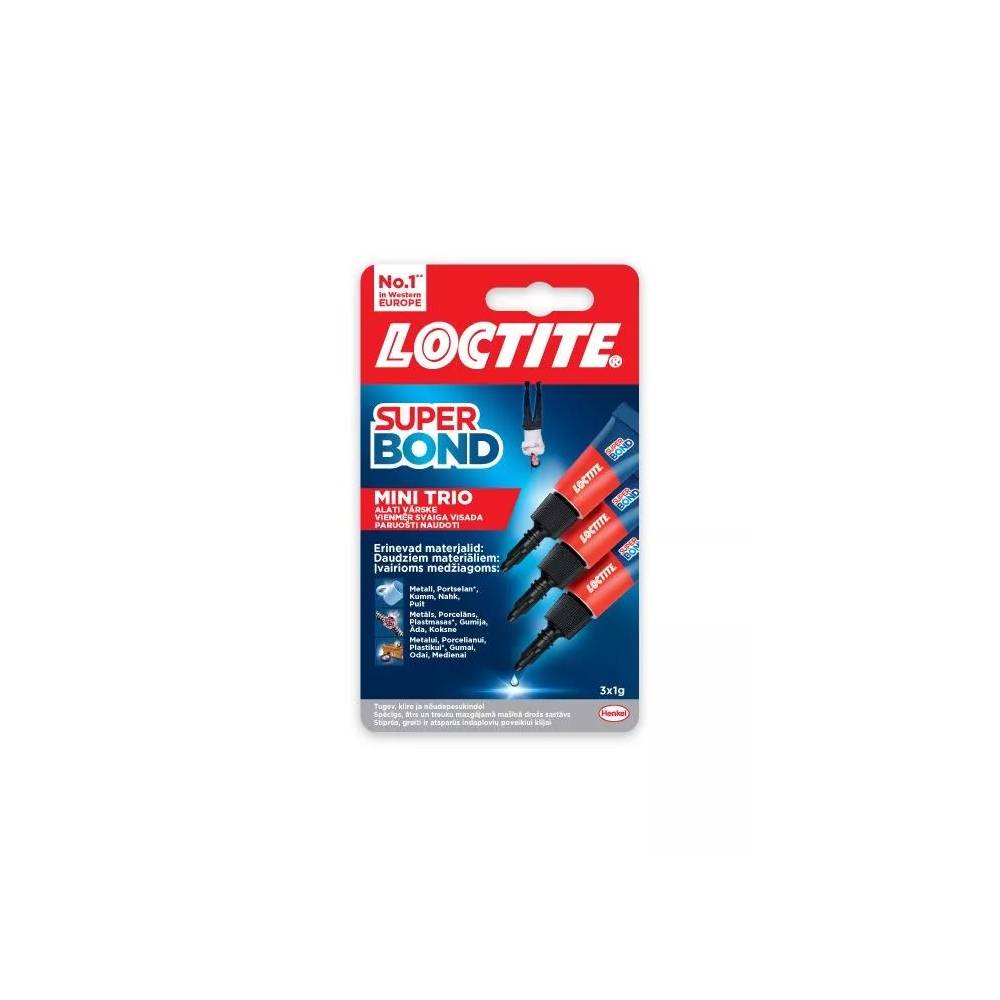 Klijai universalūs Loctite Super Bond Mini Trio, 0.003 kg