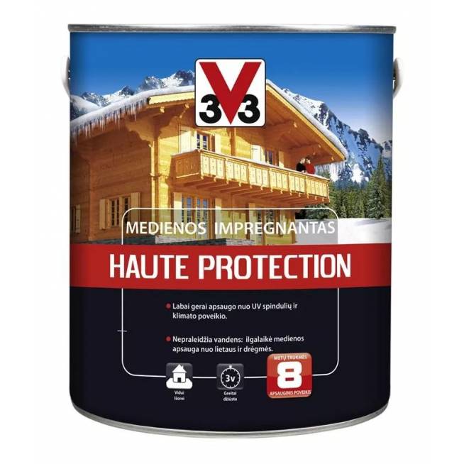 Impregnantas V33 Haute Protection, raudonmedžio, 0.75 l