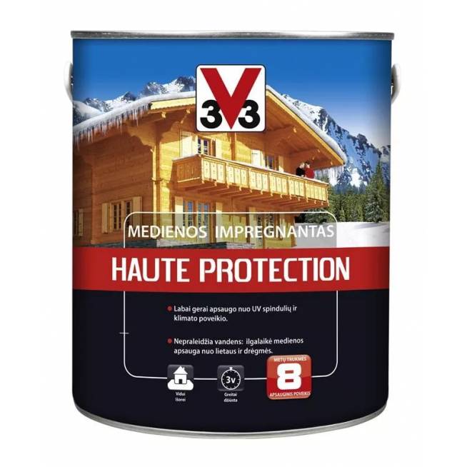 Impregnantas V33 Haute Protection, tamsaus ąžuolo, 2.5 l