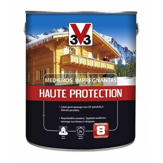 Impregnantas V33 Haute Protection, raudonmedžio, 2.5 l