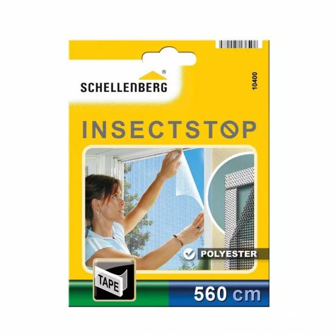 Tinklelio nuo uodų tvirtinimo juosta Schellenberg Insectstop 10400, balta, 560 cm x 0.905 cm