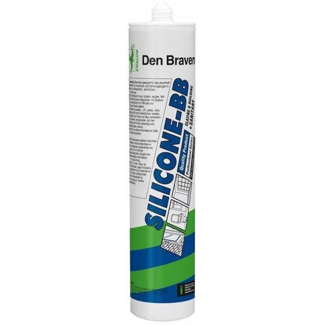 Silikonas Den Braven, 300 ml, balta