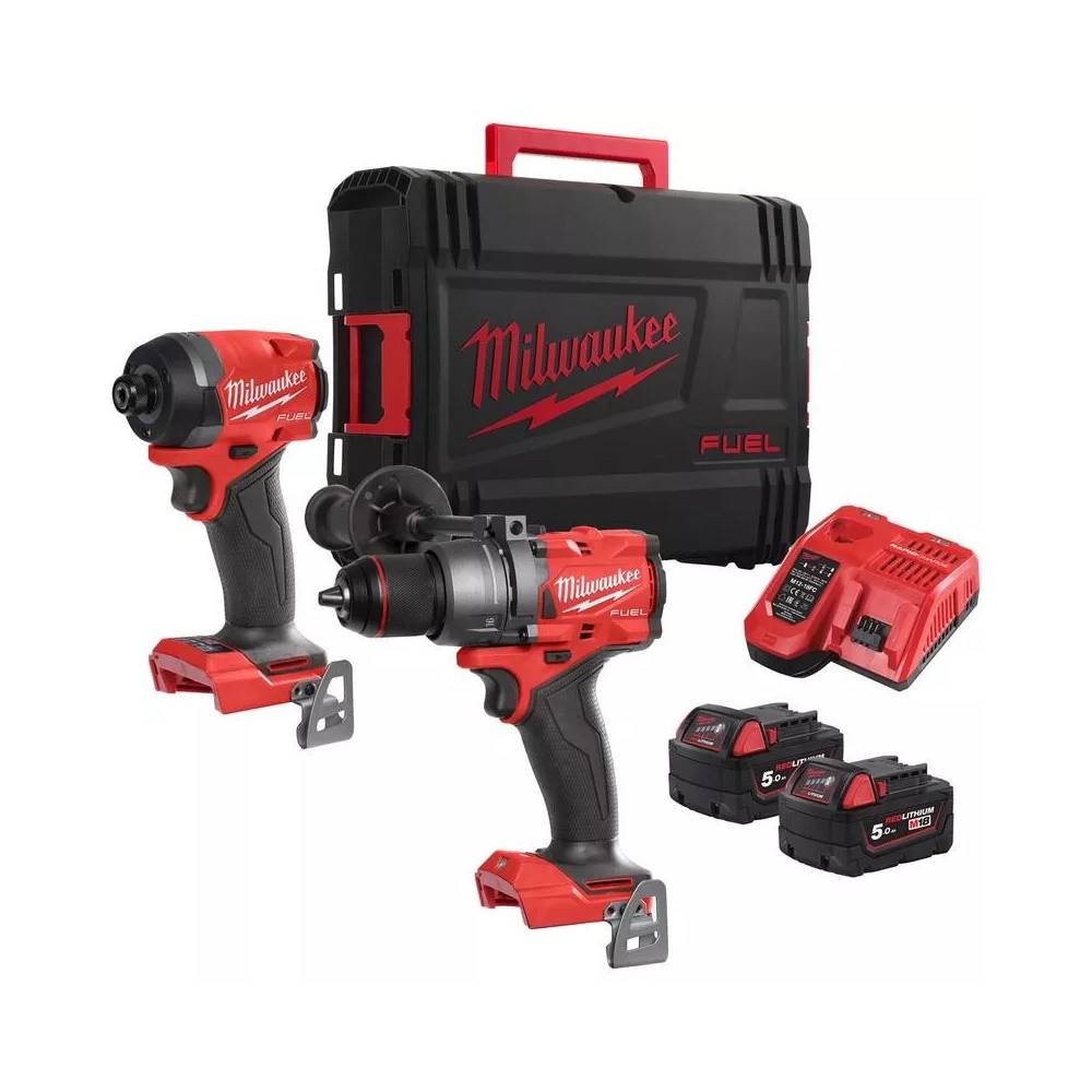 Akumuliatorinių įrankių komplektas su akumuliatoriumi Milwaukee M18FPP2A3-502X, 18 V