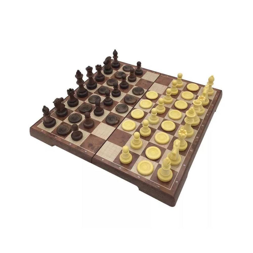 Šachmatai ir šaškės U3 2in1 Chess & Checkers 525160025