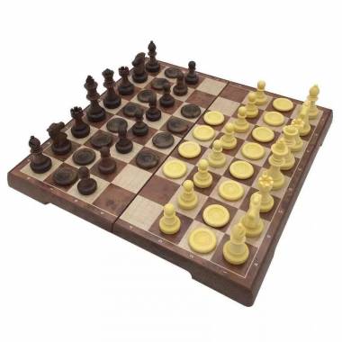 Šachmatai ir šaškės U3 2in1 Chess & Checkers 525160025