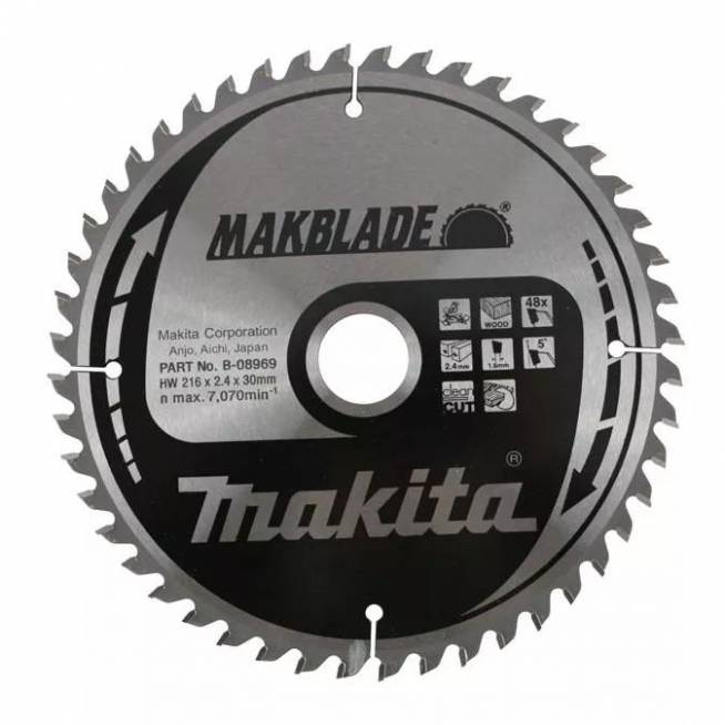 Pjovimo diskas Makita B-08969, 216 mm x 30 mm