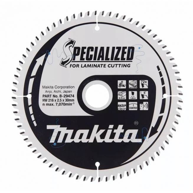 Pjovimo diskas Makita B-29474, 216 mm x 30 mm