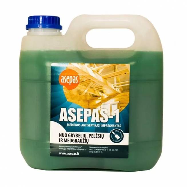 Antiseptikas Asepas-1, žalsva, 3 l