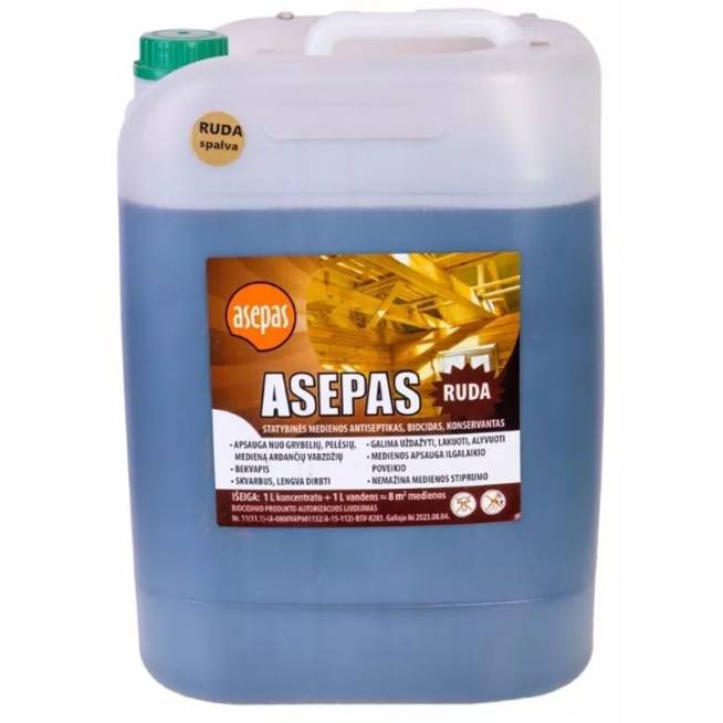 Antiseptikas Asepas, ruda, 10 l