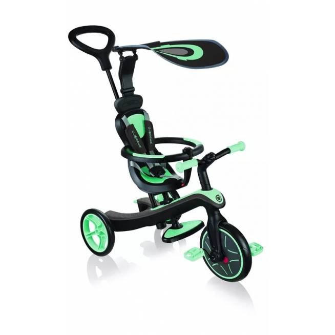 Triratukas Globber Explorer 4 in 1, žalias