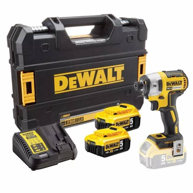 Akumuliatorinis suktuvas Dewalt DCF887P2-QW DCF887P2-QW, 18 V, 5000 mAh