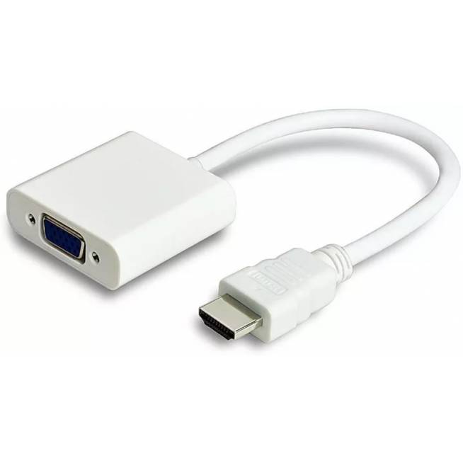 Adapteris MicroConnect HDMI M To VGA F HDMI Male (vyriška), VGA Female (moteriška), 0.15 m, balta