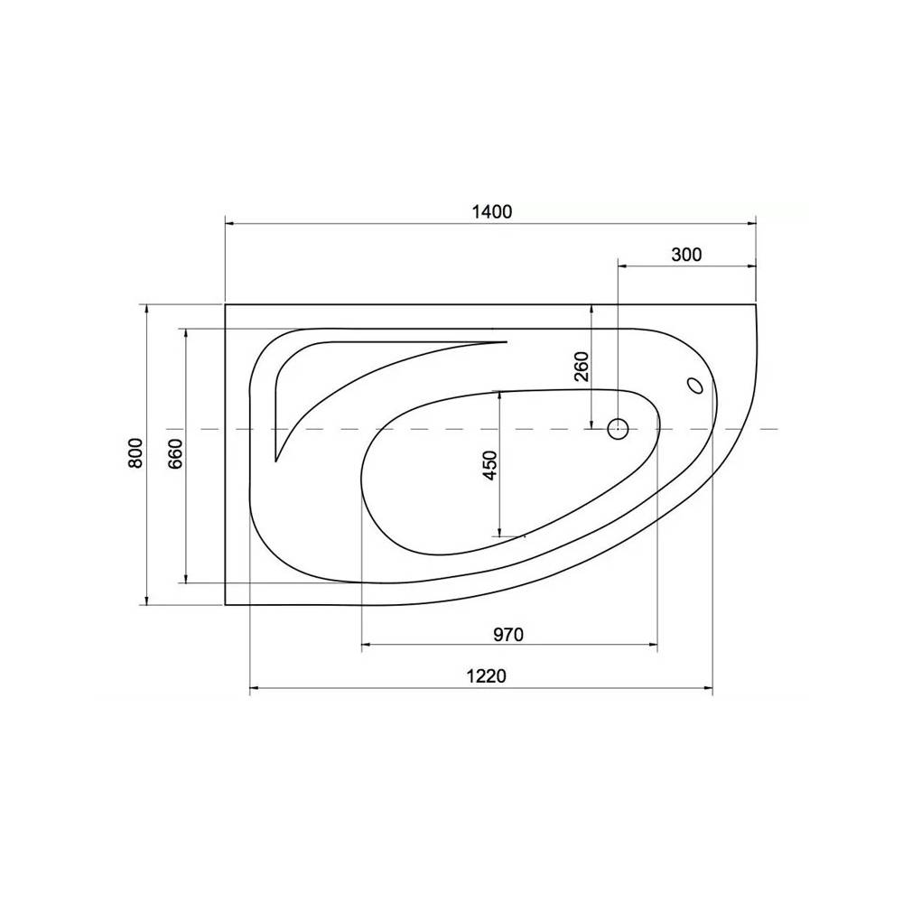 Vonia Besco Piramida Cornea, 140 cm x 80 cm x 55 cm, kampinis