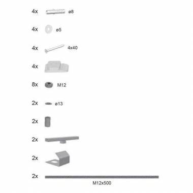 Tvirtinimo detalė Ravak B2360000N, metalas