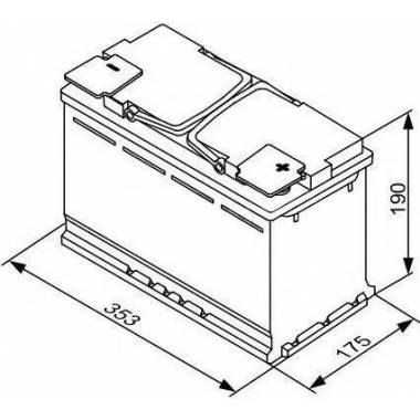 Akumuliatorius Bosch S5, 12 V, 100 Ah, 830 A