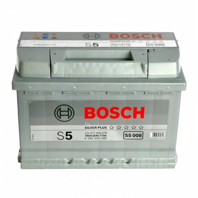 Akumuliatorius Bosch S5, 12 V, 77 Ah, 780 A