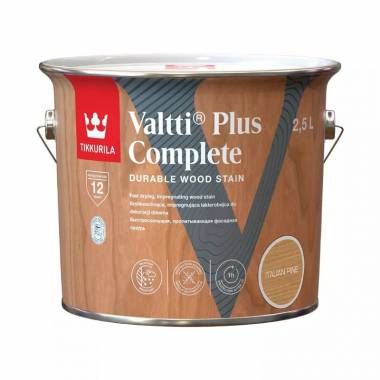 Impregnantas Tikkurila Valtti Plus Complete, šviesiai ruda/italinė pušis, 2.5 l