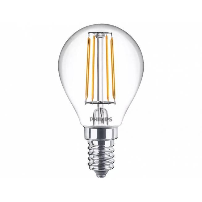 Lemputė Philips LED, P45, šiltai balta, E14, 4.3 W, 470 lm