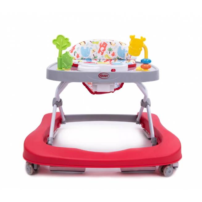 4 BABY Walker WALK'N PUSH RED