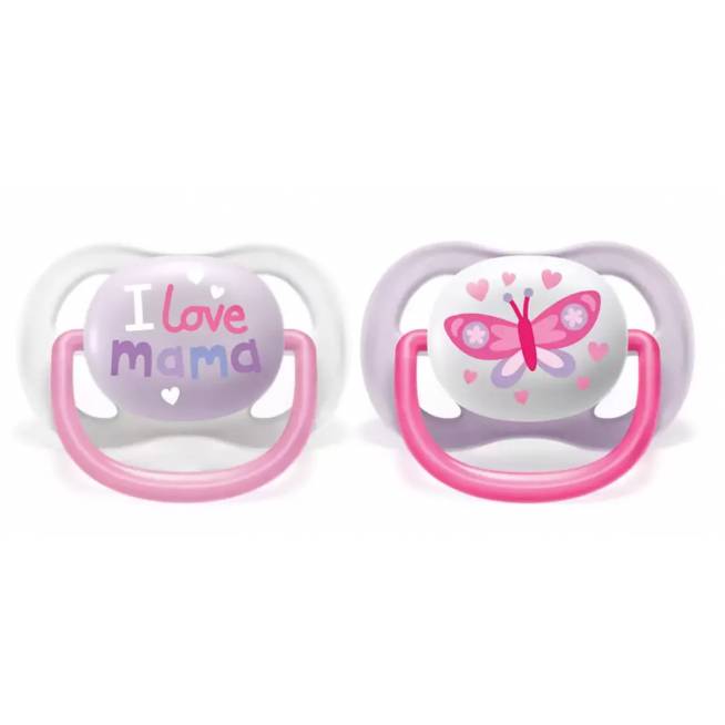 AVENT SCF080/02 Ultra Air Happy manekenas 0-6M kūdikis mergaitė I love mama/butterfly