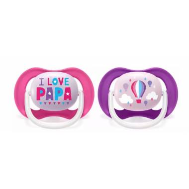 AVENT SCF080/04 Ultra Air manekenas 6-18M mergaitė I love papa/balionėlis