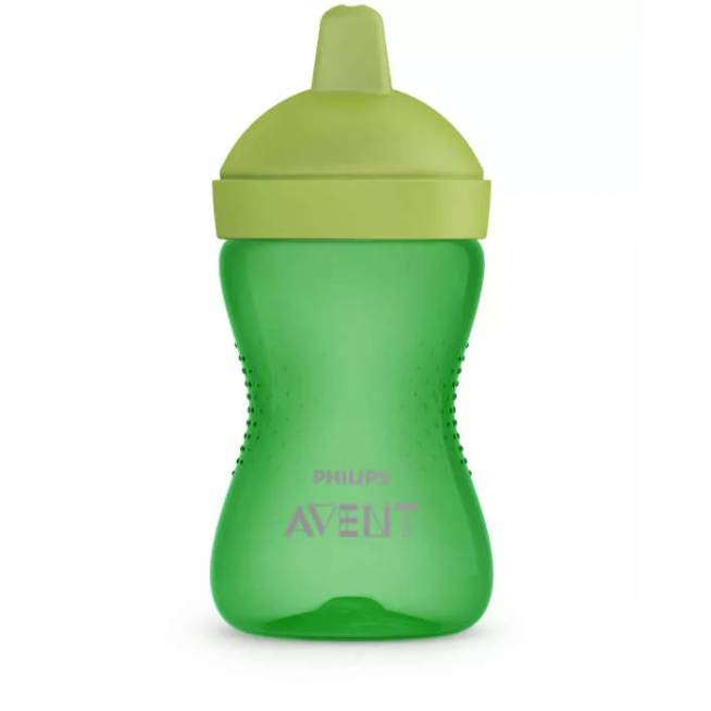 AVENT SCF804/03 Kietas puodelis su kramtymui atspariu kandikliu 300ml 18+ žalias