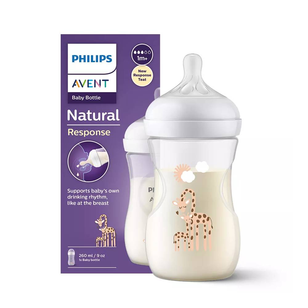 AVENT SCY903/66 "Natural Decor Responsive" buteliukas 260 ml