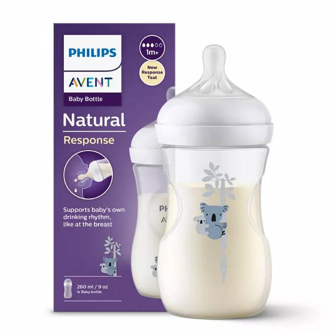 AVENT SCY903/67 "Natural decor Responsive" buteliukas 260 ml