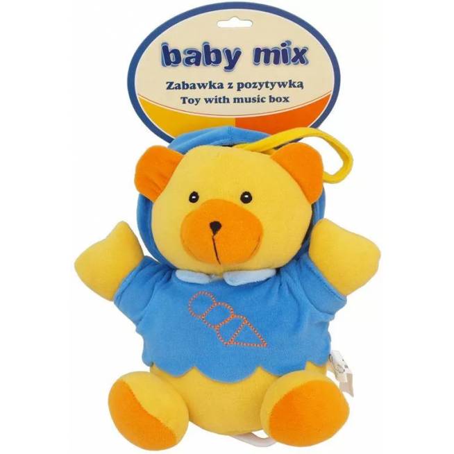 BABY MIX TK/P/1034-0300 Mėlyna meškiukų muzikinė dėžutė 17218