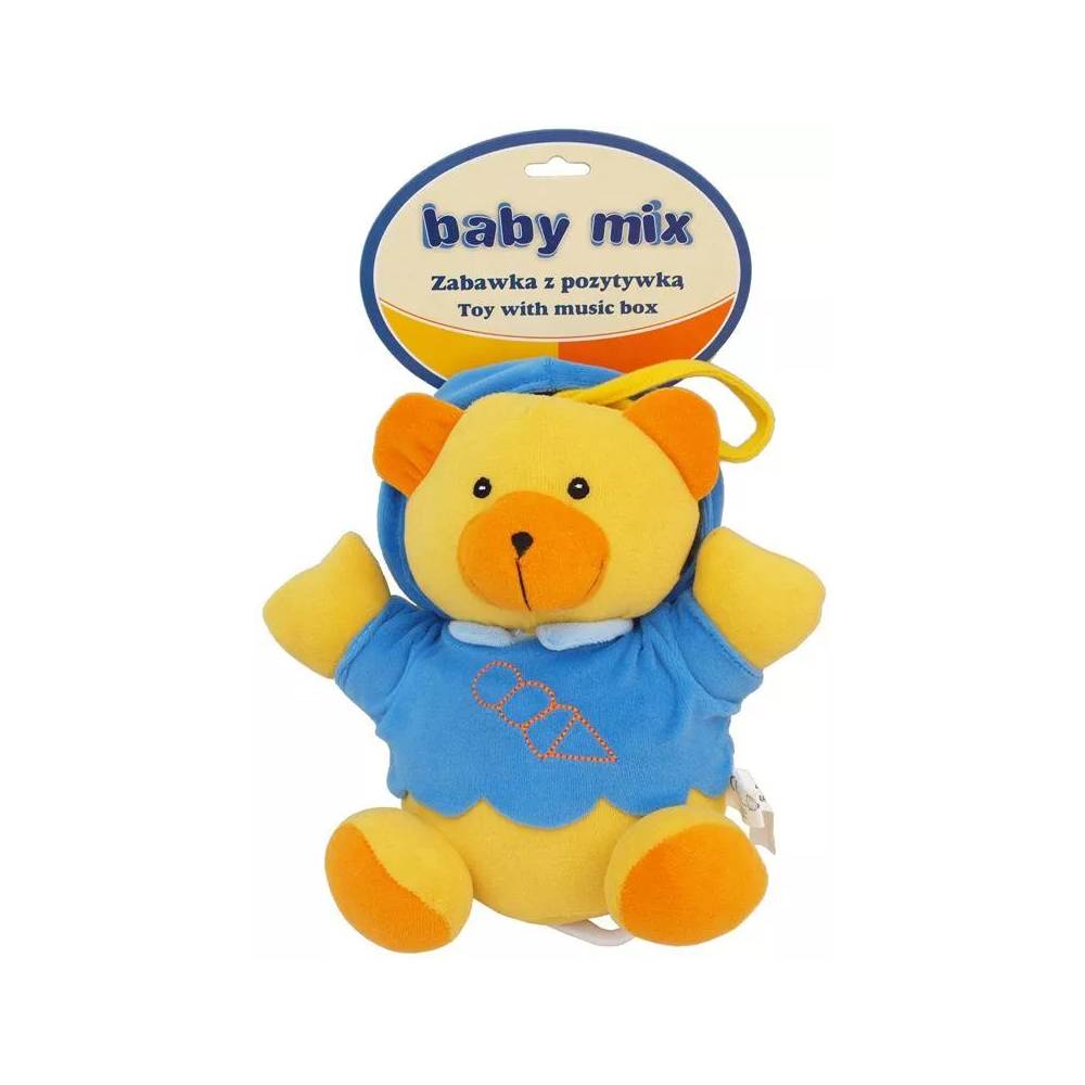 BABY MIX TK/P/1034-0300 Mėlyna meškiukų muzikinė dėžutė 17218