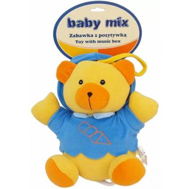 BABY MIX TK/P/1034-0300 Mėlyna meškiukų muzikinė dėžutė 17218