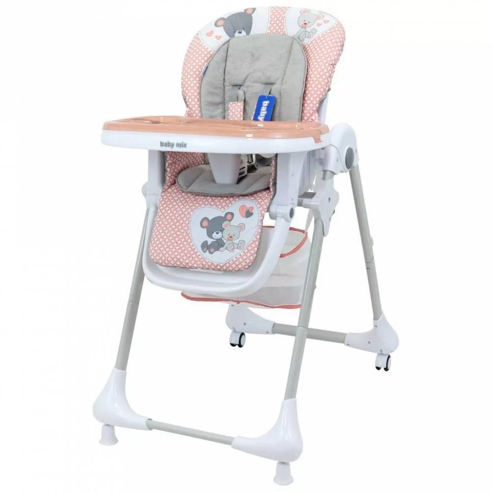 BABY MIX UR-YQ-B003S Kūdikių maitinimo kėdutė rožinės spalvos 51184