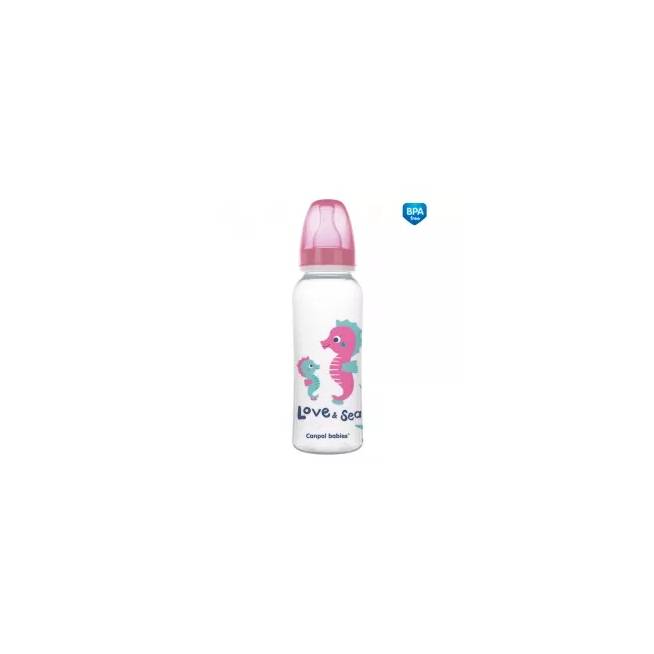 CANPOL 59/400 Siauras 250 ml PP buteliukas LOVE&SEA*