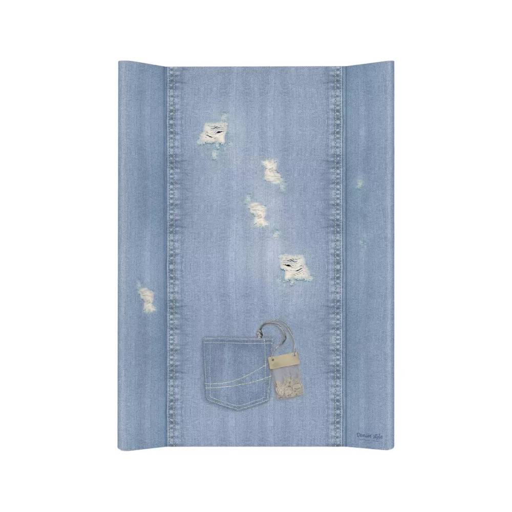 CEBA 102-119-589 Trumpas profiliuotas minkštas persirengimo stalas be atlošo 50x70 DENIM STYLE SHABBY blue*