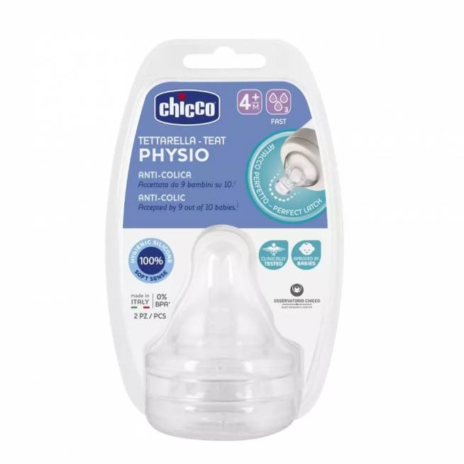 CHICCO 00020335000000 PERFECT5 manekeno greitasis srautas 4m+ 2 vnt