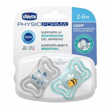 CHICCO 00071037210000 PHYSIO LIGHT manekenas 2-6M sil 2 vnt. mėlynos spalvos