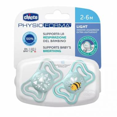 CHICCO 00071037210000 PHYSIO LIGHT manekenas 2-6M sil 2 vnt. mėlynos spalvos