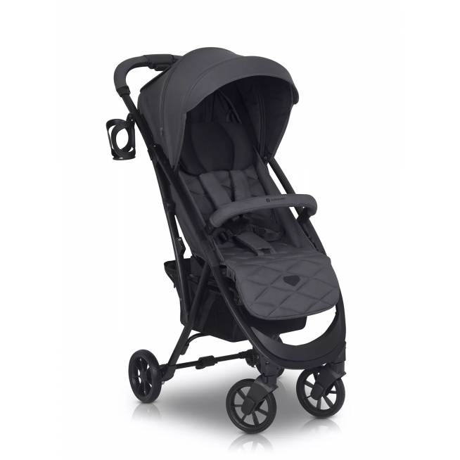 EURO-CART Pram VOLT BLACK EDITION IRON