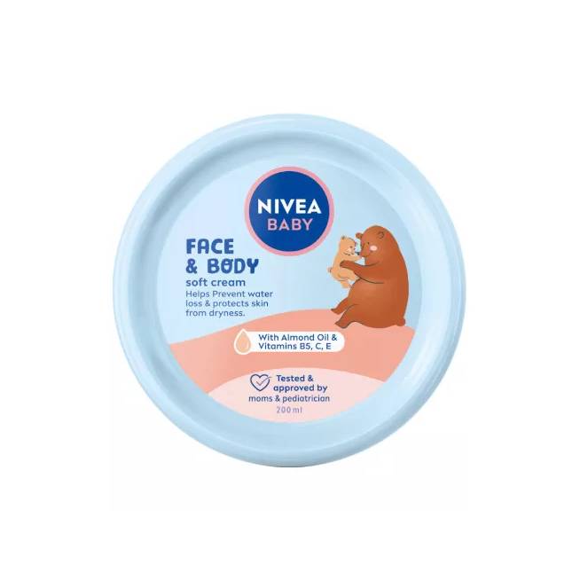 NIVEA BABY 80529 Veido ir kūno priežiūros kremas 200 ml