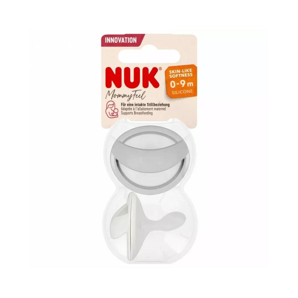 NUK 175311 Silikoninis čiulptukas 0-9 m Mommy Ful 2 vnt. pelenų