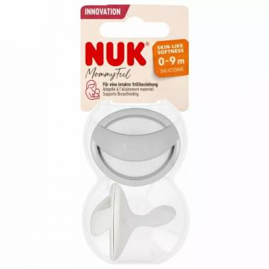 NUK 175311 Silikoninis čiulptukas 0-9 m Mommy Ful 2 vnt. pelenų