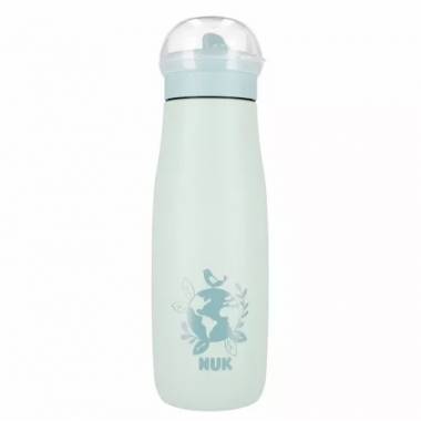 NUK 225328 Nerūdijančio plieno puodelis 500ml Mini +12m pasaulinis