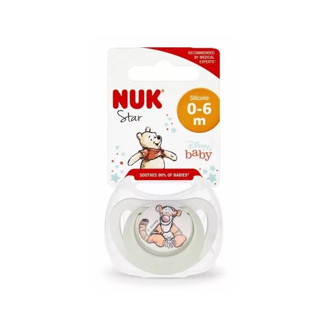 NUK 730905 Silikoninis čiulptukas 0-6 mėn.